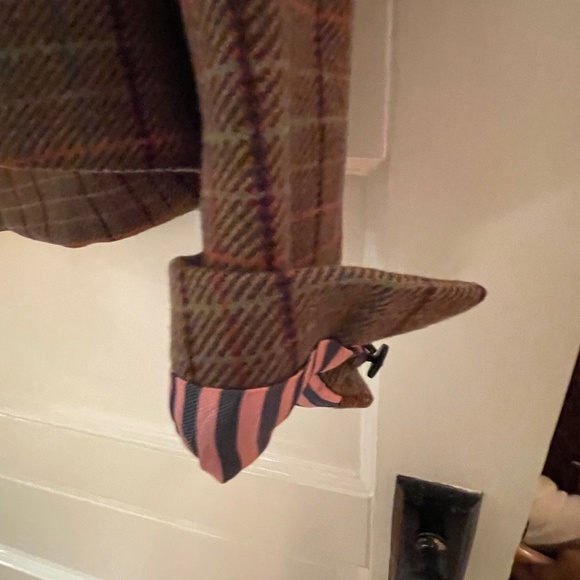 Jack Wills plaid wool blazer riding jacket asymmetrical hem lined - Picture 2 of 5